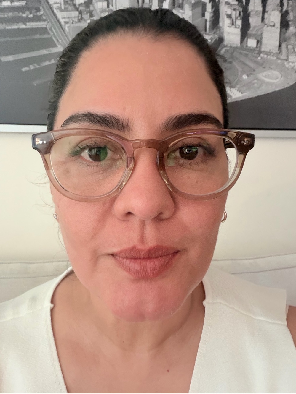 Warby Parker Ainsley Eyeglasses in Chai Crystal | Two-Tone Frames..